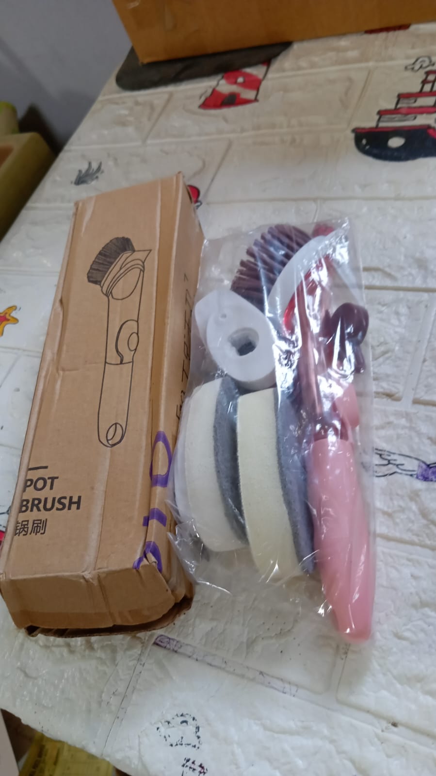 1271C Mix Color Dish Scrubber with Soap Dispenser, Soap Dispensing Dish Brush Set, Dishwashing Brushes Kitchen Scrub Dish Wand for Dishes Sink Pot Pan Cleaning and Washing,1 Handle,3Refill Replacement Head 1271C Mix Color Dish Scrubber with Soap Dispenser, Soap Dispensing Dish Brush Set, Dishwashing Brushes Kitchen Scrub Dish Wand for Dishes Sink Pot Pan Cleaning and Washing,1 Handle,3Refill Replacement Head
